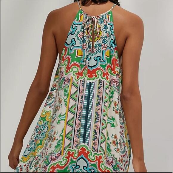 Anthropologie Ella halter handkerchief maxi dress size XS / Small - Picture 12 of 15